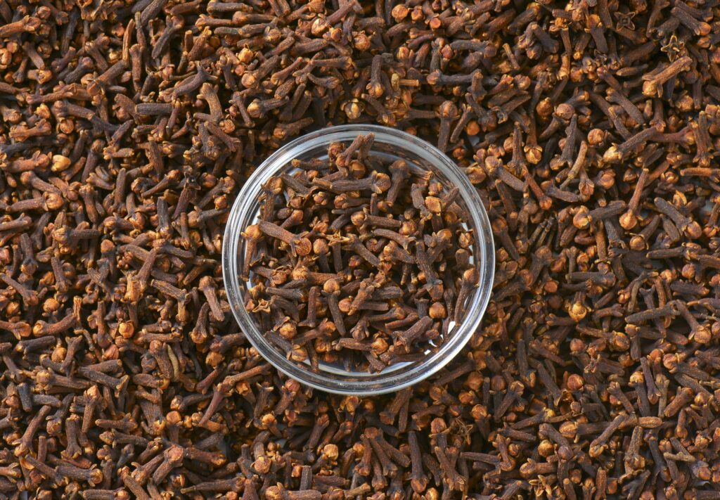 Full frame of dried cloves